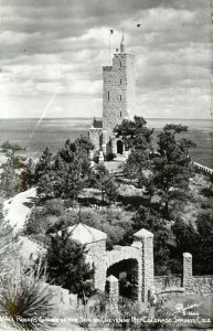 Sanborn RPPC S-1666 Will Rogers Shrine of Sun on Cheyenne Mt Colorado Springs CO