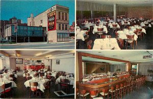 1950s Waukegan Wisconsin Ted's Cocktails & Food multi View Postcard 26-205