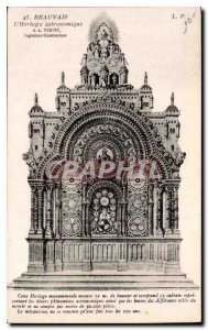 Old Postcard Beauvais The Astronomical Clock