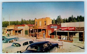 ROCKERVILLE, SD South Dakota~ Historic GOLD TOWN ~ c1950s Cars Roadside Postcard