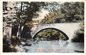 Valley Green Bridge, Wissahickon Creek Fairmount Park Philadelphia, Pennsylva...