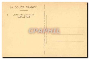 CARTE Postale Old Chartres Eure et Loir North Portal