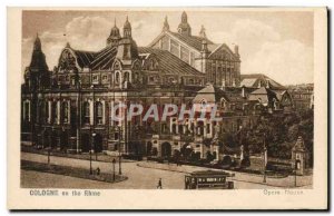 Postcard Old Cologne on the Rhine Opera House