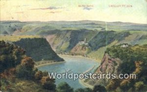 Loreley Felsen Burg Katz German Postcard Germany Post Card