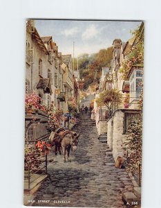 Postcard High Street Clovelly England