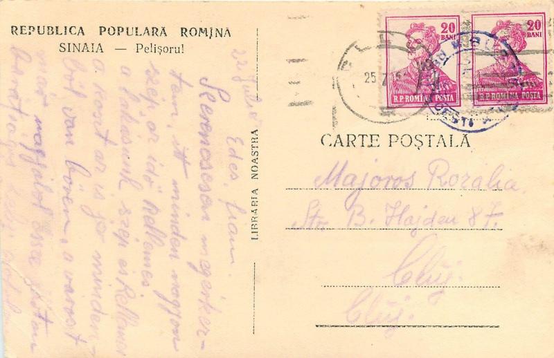 Romania Sinaia Pelisorul 1950s postcard