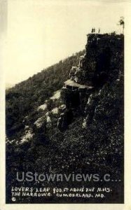 Real Photo - Lovers Leap in Cumberland, Maryland