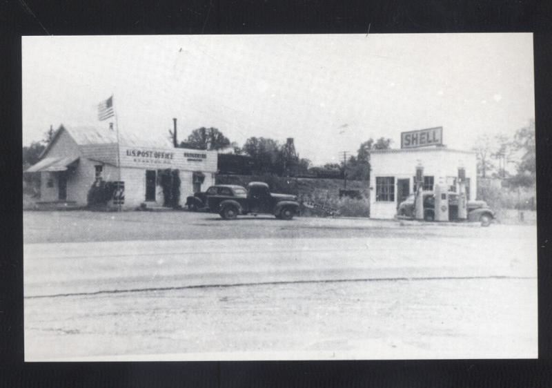 Stanton Missouri Route 66 Post Office GAS Station OLD Cars MO. Postcard