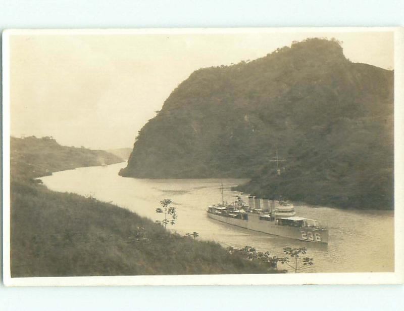 Pre-1949 rppc NICE VIEW Panama Canal Zone Panama i3876