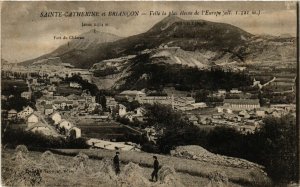 CPA Ste-CATHERINE et BRIANCON - Ville la plus éleve de l'Europe. (453641)