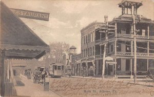 Athens Pennsylvania Main Street Vintage Postcard AA32779