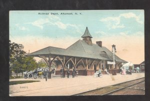 ALTAMONT NEW YORK NY RAILROAD DEPOT TRAIN STATION VINTAGE POSTARRD