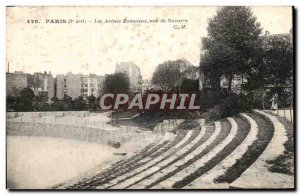 Old Postcard Paris Les Arenes Roman street Navarre