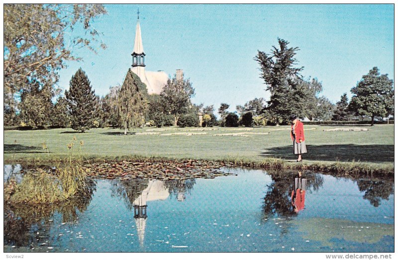 Historic Evangeline Memorial Church, Lake, GRAN PRE, Nova Scotia, Canada, 40-...