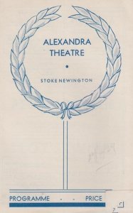 Lots Wife Drama Antique WW2 War Wartime Stoke Newington Theatre Programme