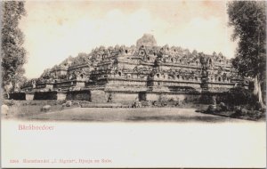 Indonesia Baraboedoer Borobudur Temple Vintage Postcard C077