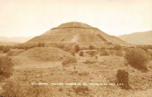 RPPC Civilizacion Tolteca Templo del Sol Teotihuacan c1950s Vintage Postcard