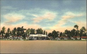 Kissimmee Florida FL Motel Linen 1930s-50s Linen Postcard