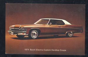 1974 BUICK ELECTRA CUSTOM COUPE CAR DEALER ADVERTISING POSTCARD STOUGHTON