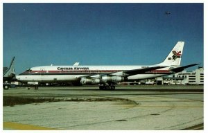 Cayman Airways McDonnell Douglas DC 8 52 Airplane Postcard 1984