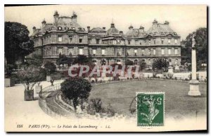 Postcard Old Paris life the Luxembourg Palace