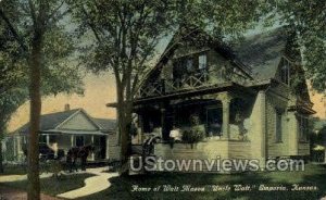 Home of Walt Mason - Emporia, Kansas KS  