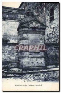 Postcard Old Cognac Fountain Francois 1er