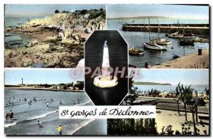 Modern Postcard St Georges De Didonne Vallieres Rocks Lighthouse Harbor Cordo...