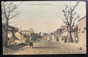 Mint Senegal Color Picture Postcard PPC Dakar Blanchot Street View