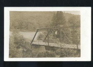 RPPC LA JUNTA COLORADS ARKANSAS RIVER FOOT BRIDGE VINTAGE REAL PHOTO POSTCARD