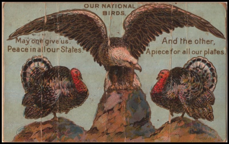 Thanksgiving postcard: Our National Birds