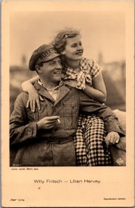Lilian Harvey Willy Fritsch Vintage RPPC 03.21 