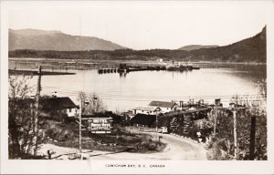 Cowichan Bay BC Hotel Buena Vista Vancouver Island Unused RPPC Postcard H25