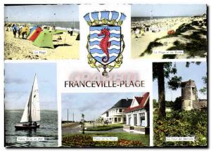 Modern Postcard Franceville Plage
