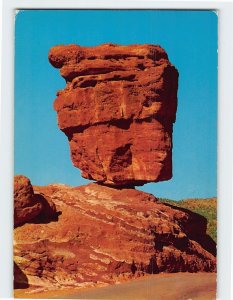 Postcard World famous Balanced Rock, Garden of the Gods, Colorado Springs, CO