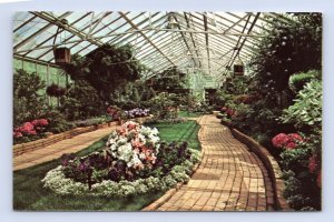 Greenhouses Interior Callaway Gardens Atlanta Georgia GA UNP Chrome Postcard N8