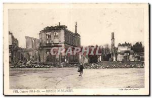 Postcard Old War Revigny From Ruins