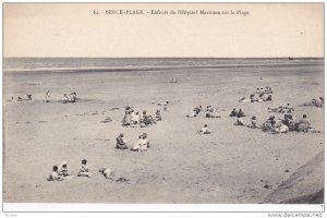 BERCK, Pas De Calais, France, 1900-1910s; Enfants De l'Hopital Maritime Sur L...