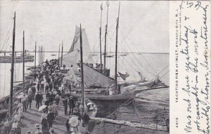 New Jersey Atlantic City Yachting Pier At The Inlet 1906