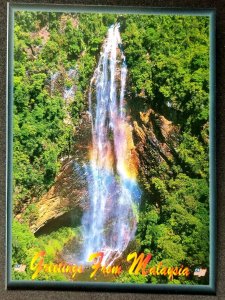 [AG] P216 Malaysia Pahang Mount Tapis Waterfall Rainbow Tourism (postcard) *New