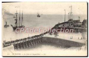 Old Postcard Le Havre la Jetee and the Avant Port