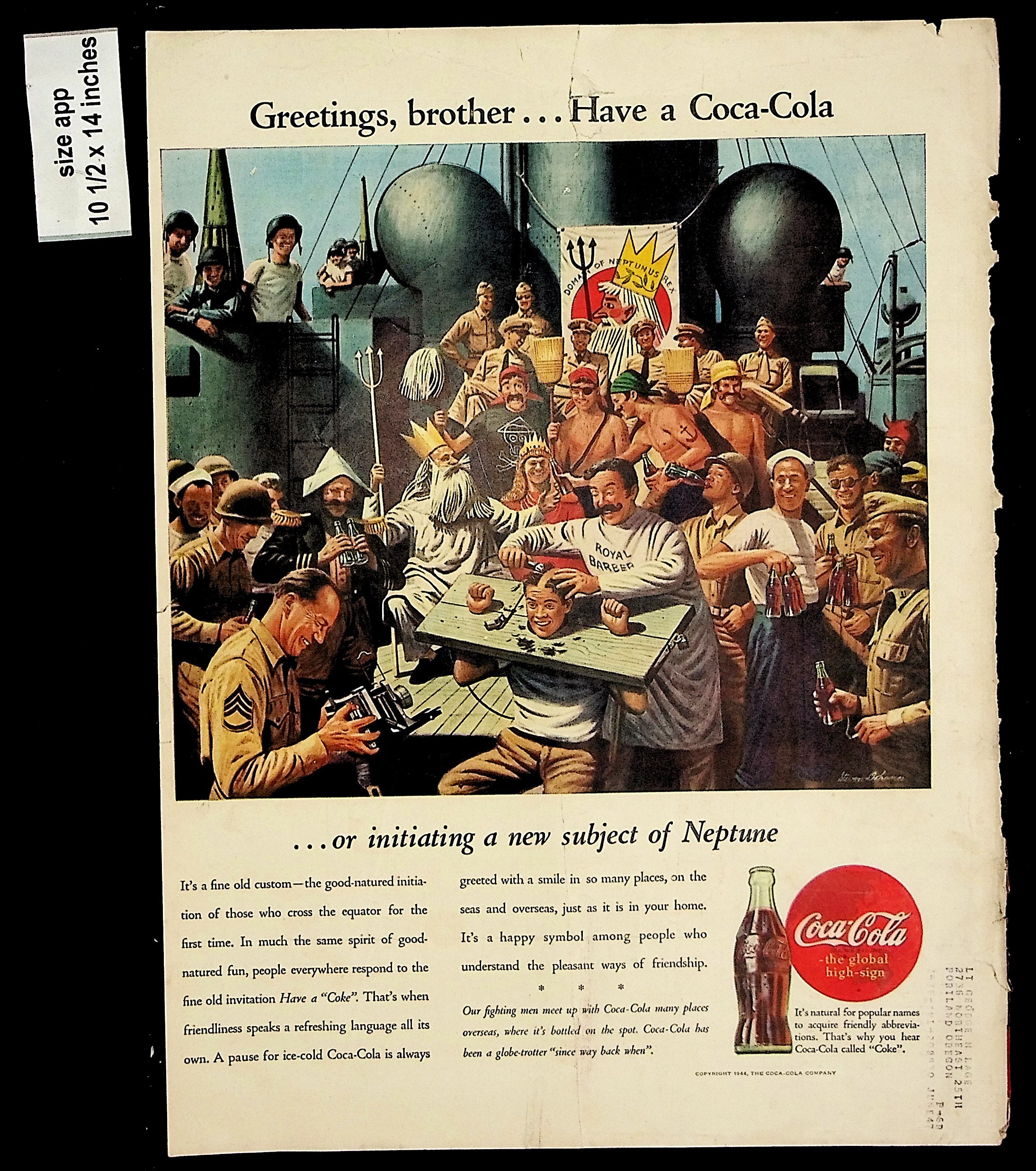 first coca cola advertisement