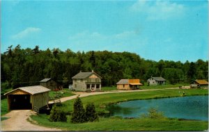 Postcard ON Doon Pioneer Village near Kitchener Restored Buildings C.1960 J6