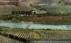 Perrine Ranch and Blue Lakes - Snake River, Idaho ID