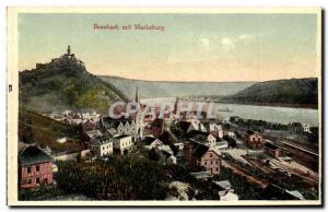 Postcard Old Mit Braubach Marksburg