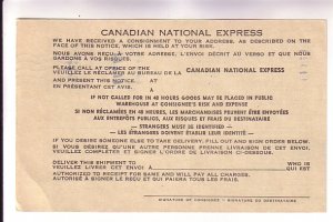 Canada Postal Stationery, P81 George VI, 4 C Revalued, Canadian National Express