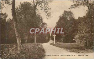Postcard Old Fleurines (Oise) Fortet Halatte Post St Priest