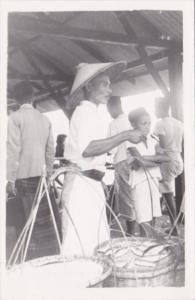 Indonesia Nias Local Fish Sellers Real Photo