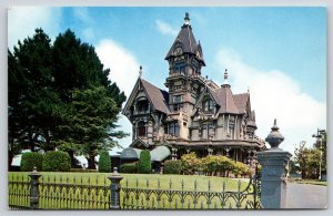 Eureka California~William Carson Home~Lumber Baron~Ingomar Club~Vintage Postcard