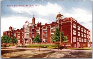 1911 Soldan High School Saint Louis Missouri MO Campus Building Posted Postcard